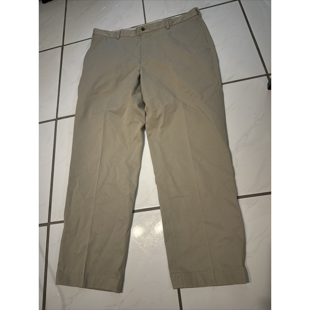 Brooks Brothers Pants Mens 38x29 Beige Clark Advantage Chino Cotton Twill Dress